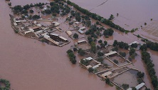 آخرین وضعیت شهر جهرم پس ازشکسته شدن سد