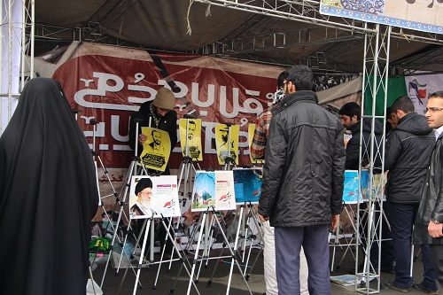 برپایی غرفه های بسیج دانشجویی البرز در راهپیمایی ۲۲ بهمن