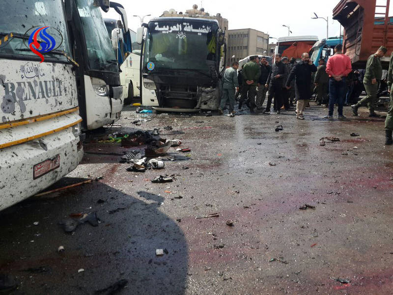 عکس/ انفجار خونین در جنوب شرق دمشق