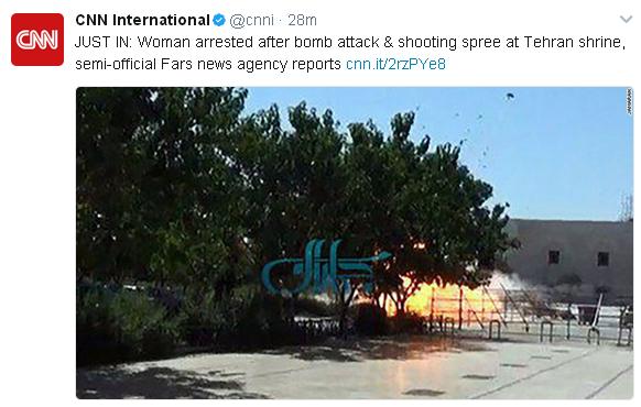 بازتاب حمله مسلحانه در مجلس و حرم مطهر امام خمینی (ره) در رسانه‌های جهان