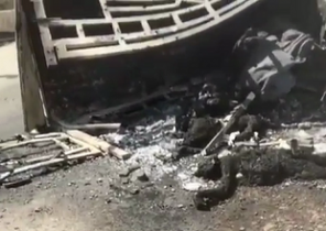 فیلمی از اجساد سوخته داعش در تلعفر