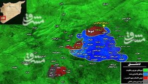 چرا تروریست‌ها در غوطه شرقی دمشق تسلیم شدند؟ + تصاویر و نقشه میدانی