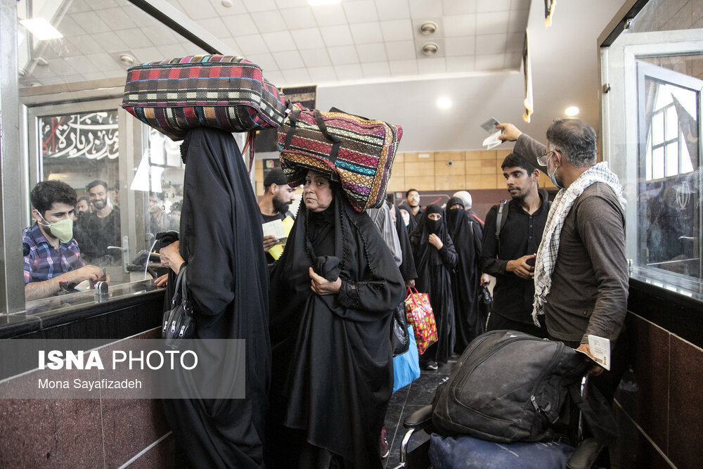 بازگشت زائران اربعین حسینی از مرز شلمچه