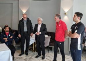 سفیر ایران در اتریش در اردوی تیم ملی