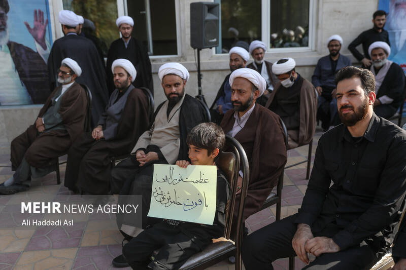 عکس/ اجتماع روحانیون تهران در محکومیت اقدامات مخالفت با حجاب
