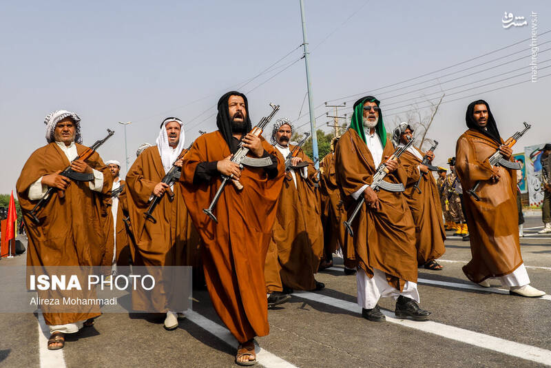 عکس/ رژه نیروهای مسلح در استان‌ها
