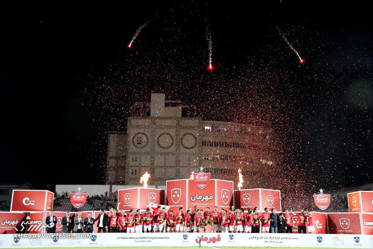 جشن قهرمانی پرسپولیس در لیگ برتر بیست‌ودوم از دریچه دوربین عکاسان خبرورزشی