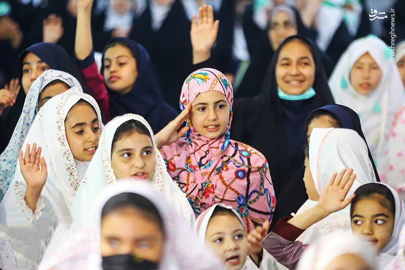 عکس/ جشن دخترانه کرامت در حرم حضرت عبدالعظیم(ع)