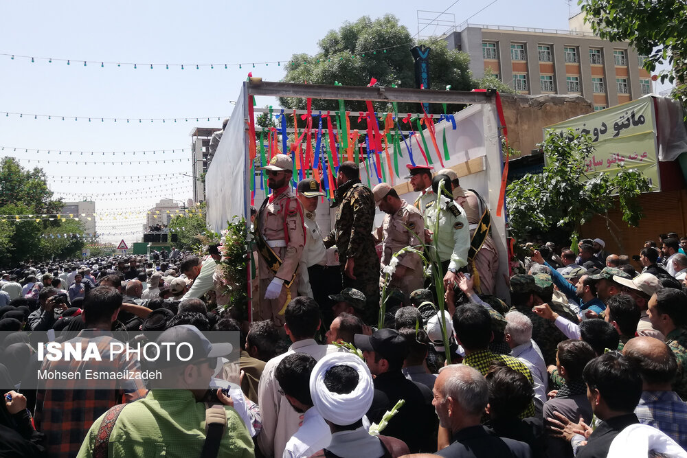 مراسم تشییع پیکر شهدای خراسانی حادثه تروریستی سراوان – مشهد