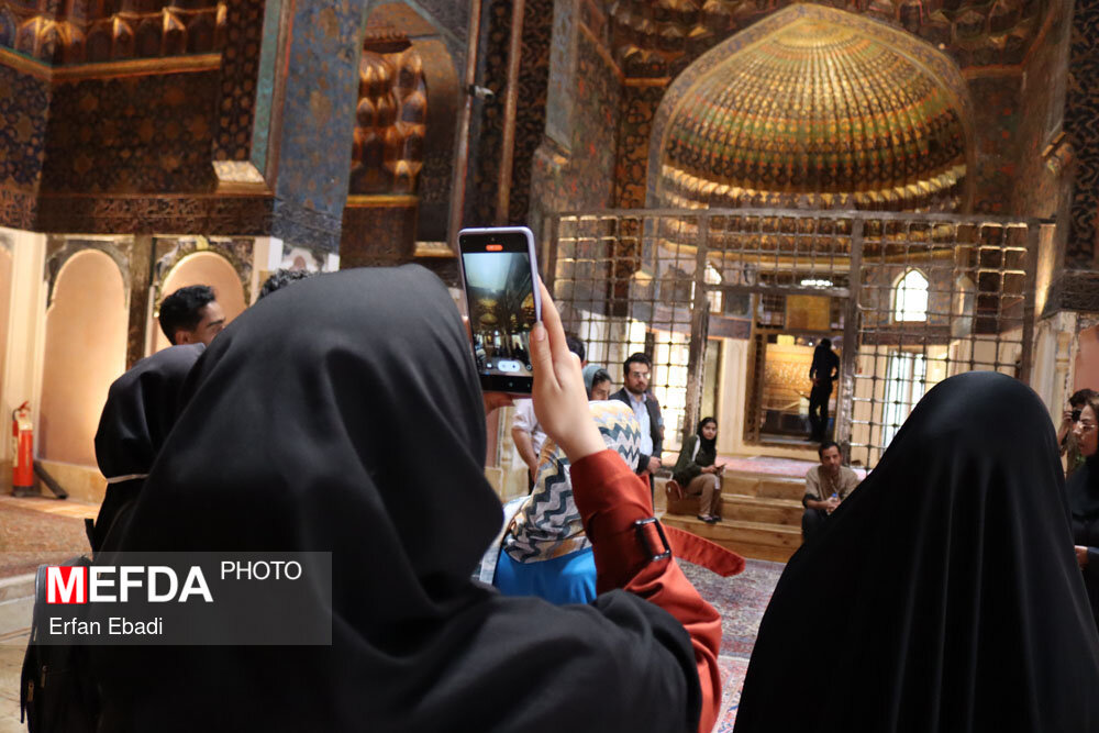 گزارش تصویری/ بازدید شرکت کنندگان در رویداد کارآفرینی از مجموعه جهانی بقعه شیخ صفی الدین اردبیلی