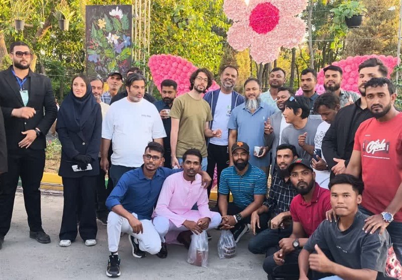 وقتی ورزش پل توسعه میشود/ بنگلادشیها در جشنواره گلابگیری