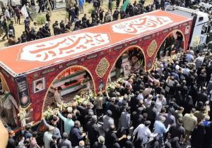 بدرقه شهدای مظلوم وطن با اشک و صلابت در کرج+تصاویر