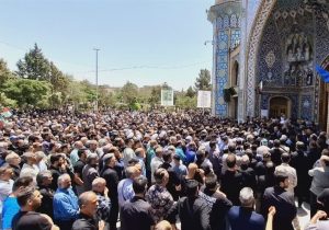 تشییع باشکوه ۲ شهید حمله اسرائیل در کرج‌‌