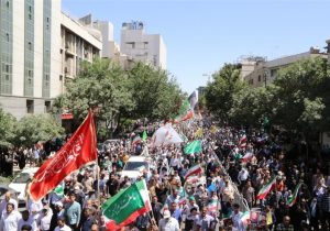 جمعه خشم ایرانی‌ها علیه اسرائیل/ فریاد انتقام مردم در راه‌پیمایی نصر + فیلم