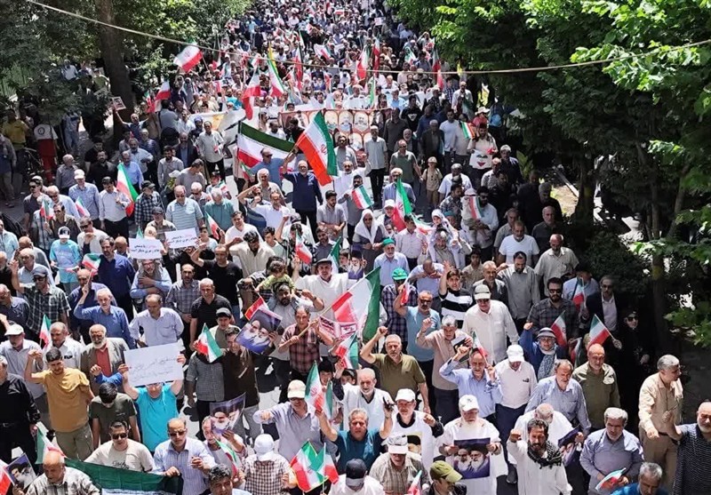 کرجی‌ها هم در جمعه خشم و نصر مردانه به میدان آمدند