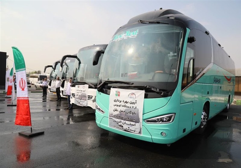 ورود ۷ دستگاه اتوبوس به ناوگان حمل و نقل مسافری البرز