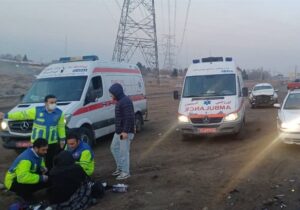 تصادف زنجیره‌ای در اتوبان قزوین ـ کرج با ۷ ‌مصدوم‌